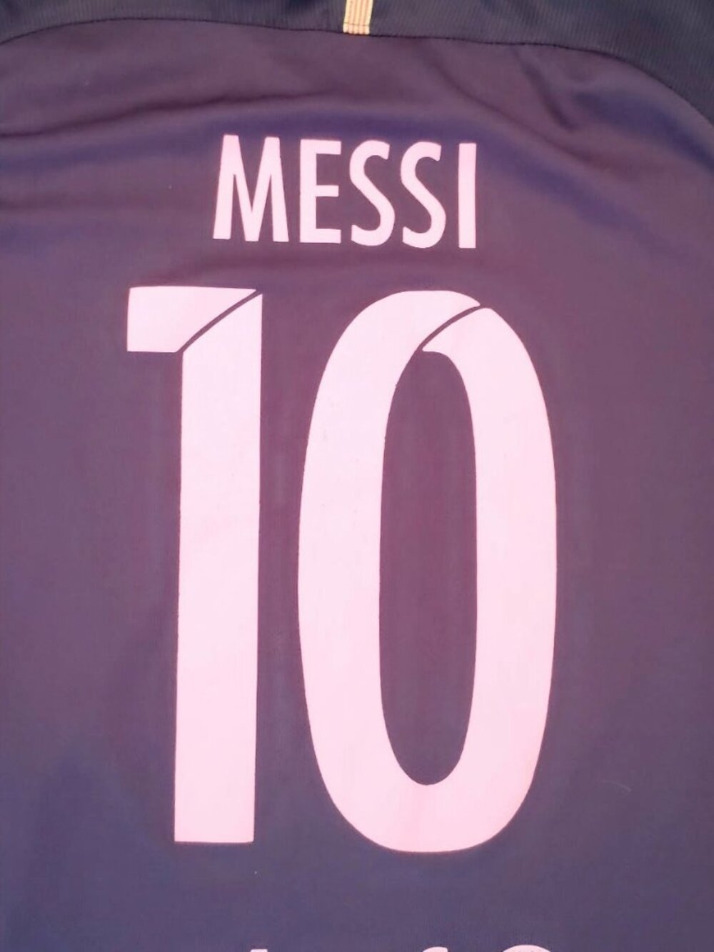 Lionel Messi Barcelona dark purple Youth XL soccer Jersey